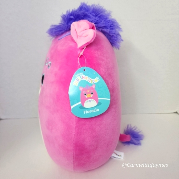 HORACIO 🐗 Pink DOTD Embroidered Warthog Original Squishmallows By Kellytoy NWT - Picture 2 of 8